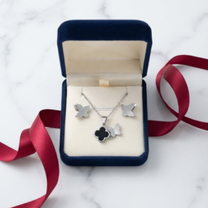 Silver Flutter Duo Set