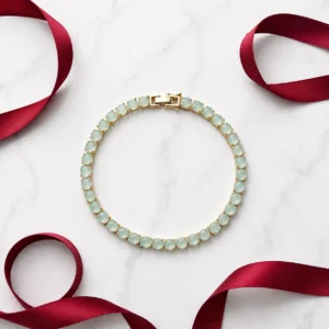 Aurora Crystal Bracelet (Opaline Green)