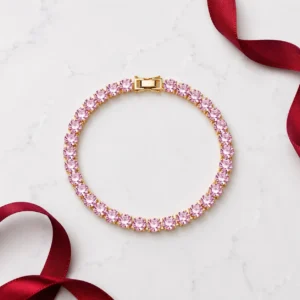 Aurora Crystal Bracelet  (Pink)