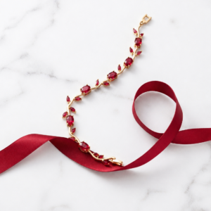 Bloom Tulip Bracelet  (Red)