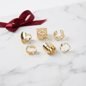 Gold Ring Set of 6